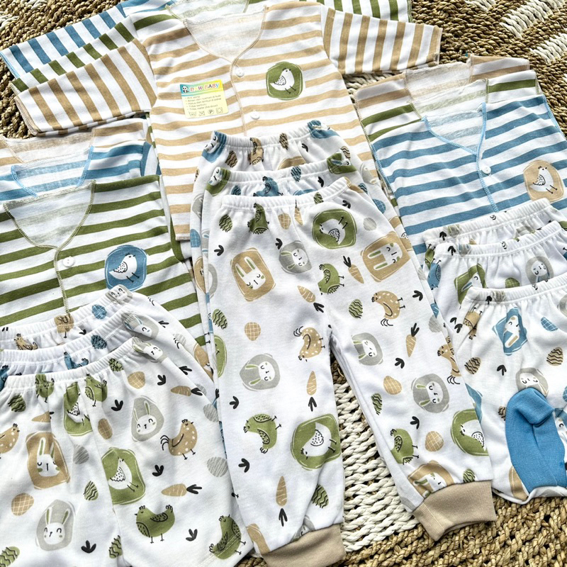 PROMO 7.7 18 PCS Baju Lengan Kutung Bayi Bayi Atasan Bayi Baju Panjang Bayi Baju Newborn Baju Bayi Baru Lahir Gift Bayi Hadiah Lahiran Bayi DNW BABY