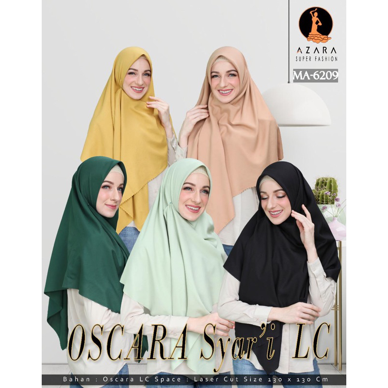 segi empat syari jumbo polos oscara lasercut AZARA