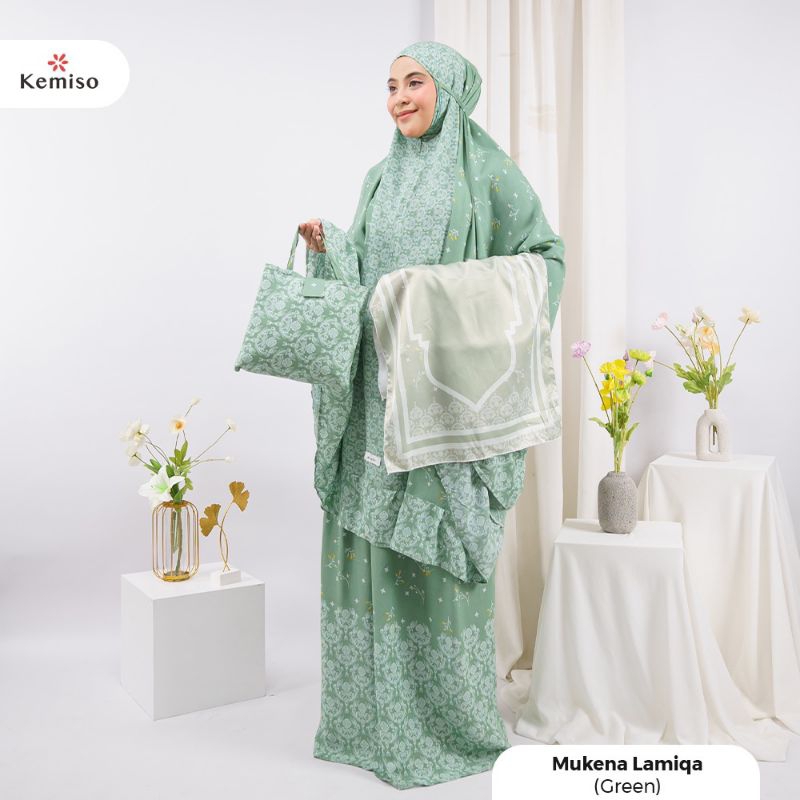 MUKENA TAZBIYA X KEMISO 2IN1 LAMIQA SERIES ALLSIZS