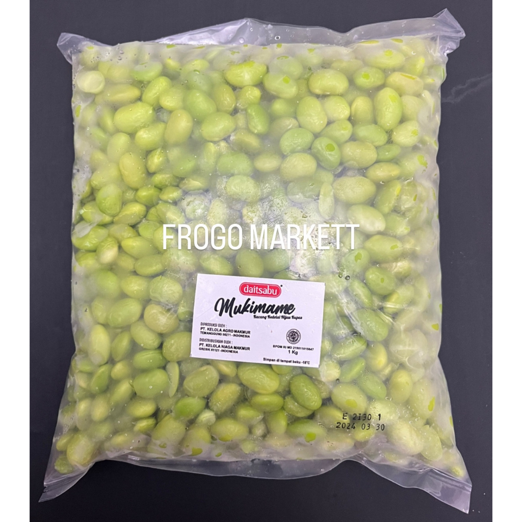 Mukimame Kacang Kedelai Kupas Frozen Daitsabu 1kg