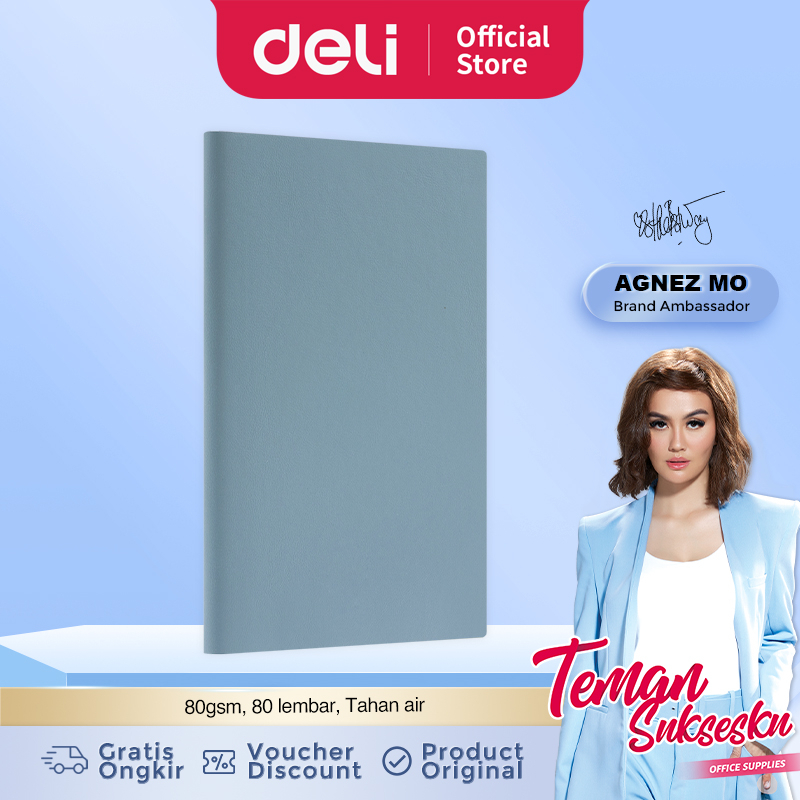 

Deli Notebook / Buku Catatan Ukuran 25K 80 Lembar Kertas 80g Cover Waterproof 22263