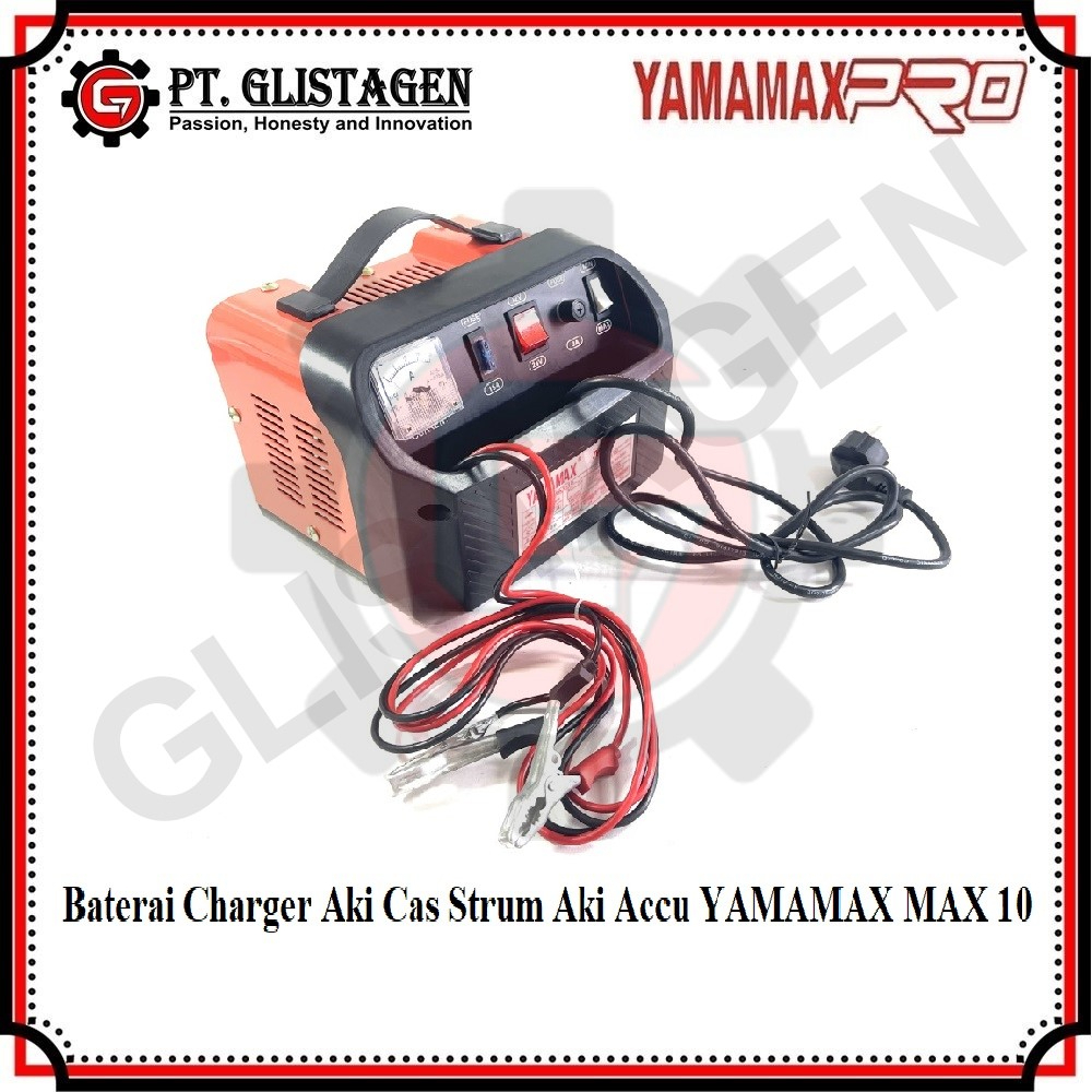 Yamamax Max 10 Batery Baterai Charger Yamamax Aki Cas Strum Aki Accu