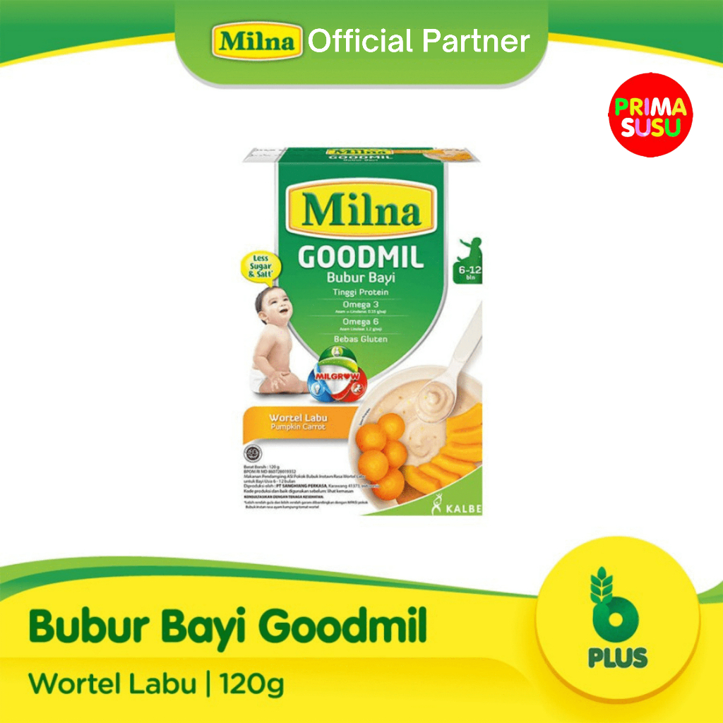 Milna Goodmil Bubur Bayi Wortel Labu 6-12 120 GR