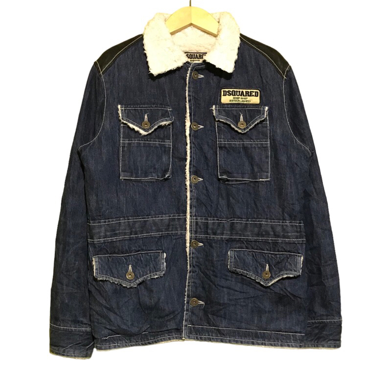 DSQUARED2 Denim Shearpa Jacket