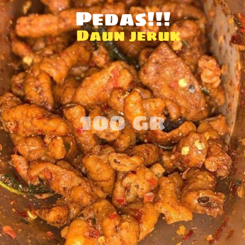 

Keripik Usus Pemium Pedas Daun Jeruk Termurah