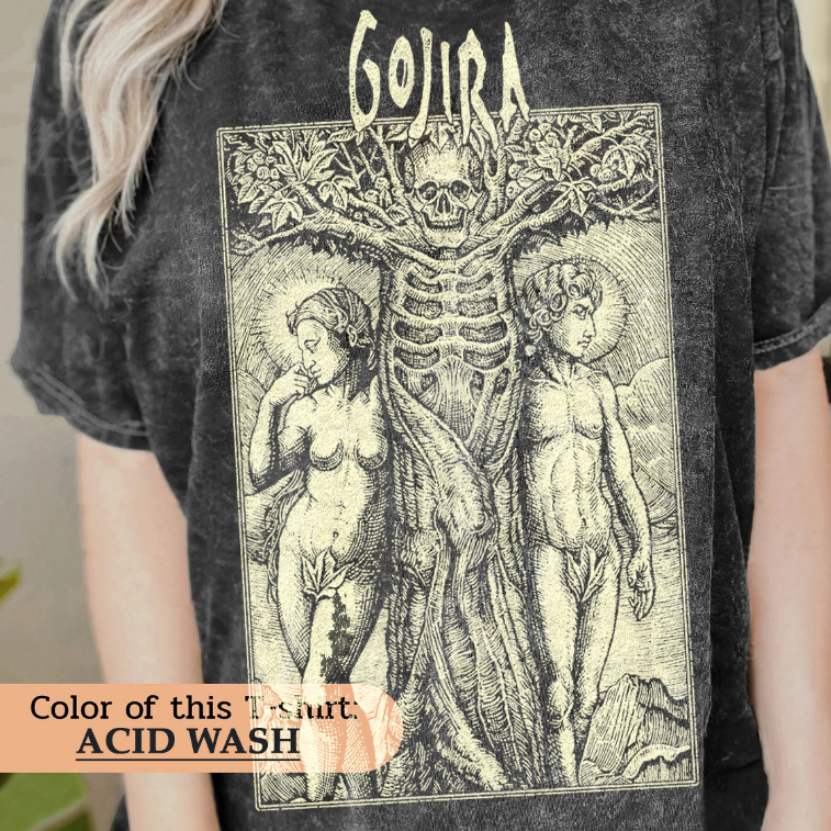 Kaos Gojira | Oversized T-Shirt Vintage Wash Gojira