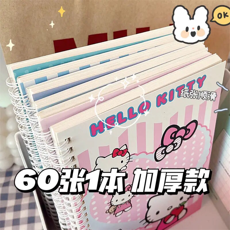 #3 MOTIF BISA PILIH - NOTEBOOK A5 KARAKTER HEWAN SANRIO LUCU BUKU CATATAN BESAR SPIRAL BERGARIS KETAS TEBAL MOTIF KAWAII GAYA REMAJA CEWEK KOREA VIRAL MURAH COD HELLO KITTY POMPOMPURIN KUROMI CINNAMOROLL MY MELODY POCHACCO ELEGAN MEWAH FANCY AESTHETIC