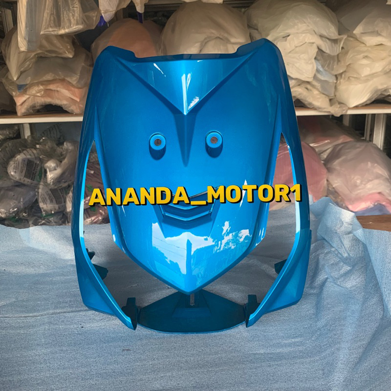 Body Depan Beat Karbu Biru muda