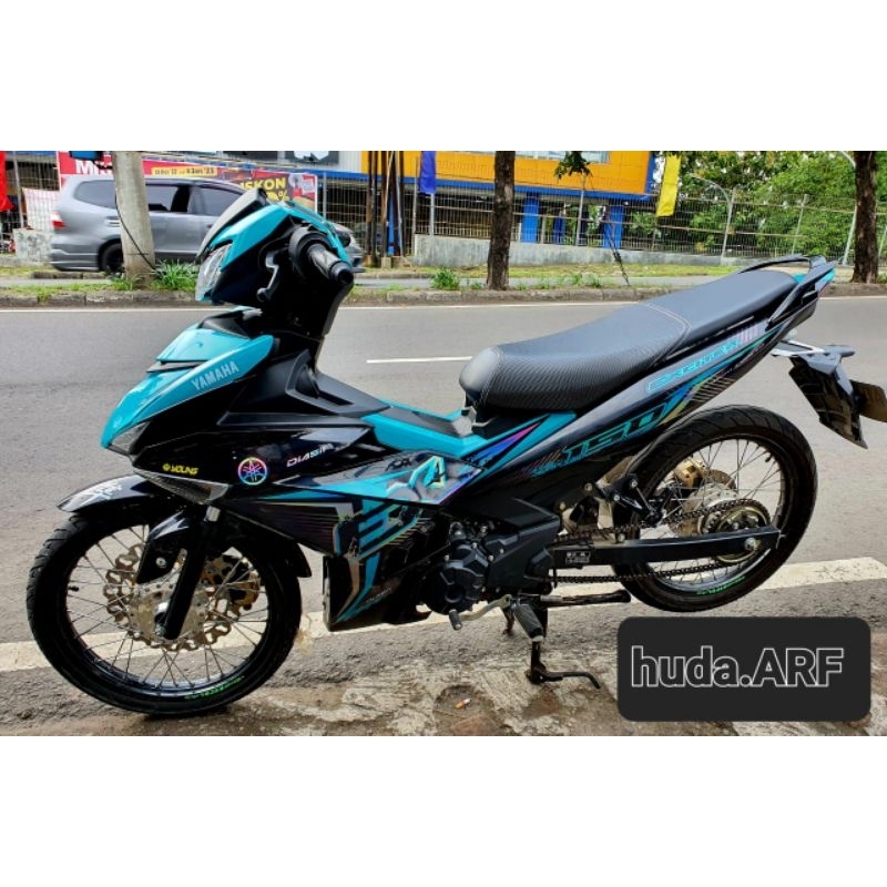 Striping Variasi Yamaha Hologram MX King pelangi Lis Decal Hologram MX King pelangi