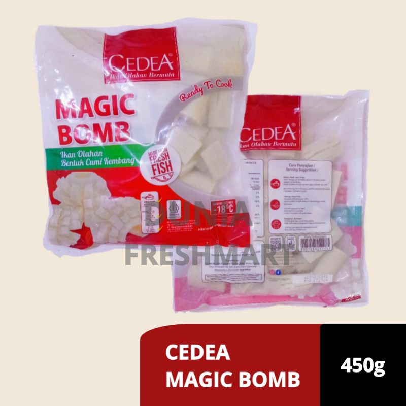 

CEDEA MAGIC BOMB 450GR IKAN OLAHAN BENTUK CUMI KEMBANG BASO IKAN BAKSO IKAN CUMI