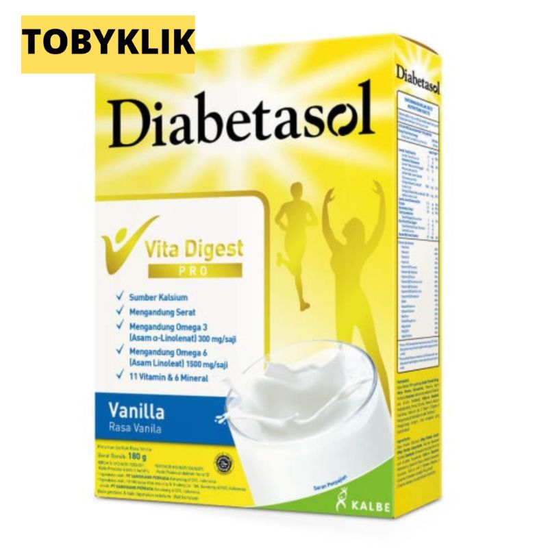 

Diabetasol 170gr rasa vanila dan coklat