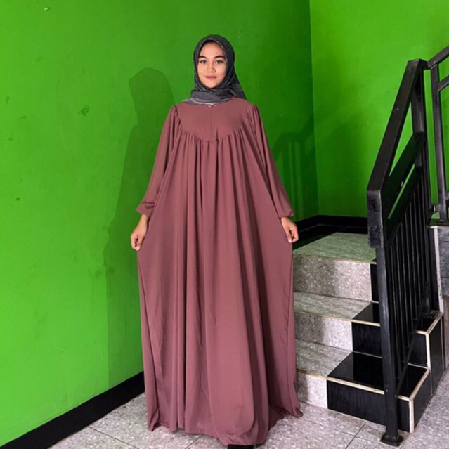 Gamis ceruty sagazu Ceruty Babydoll   / Bahan Premium