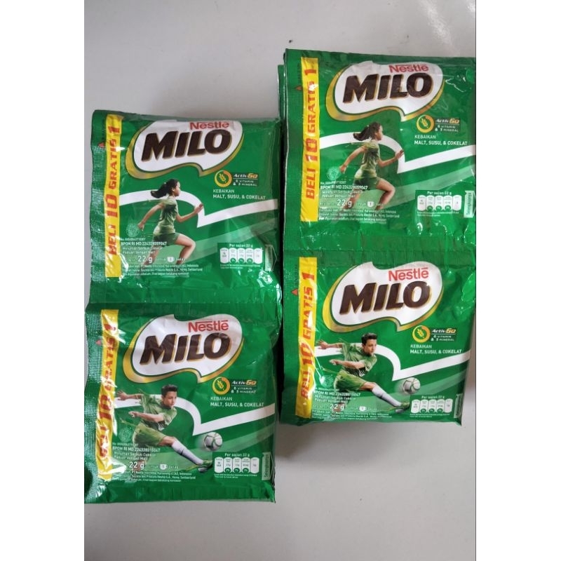 

Nestle Milo Minum Serbuk Cokelat (1pack isi10+1)