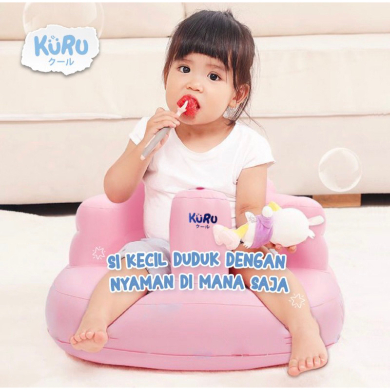 KURU Inflatable Baby Chair | Kursi Sofa Angin Bayi Tiup Pompa