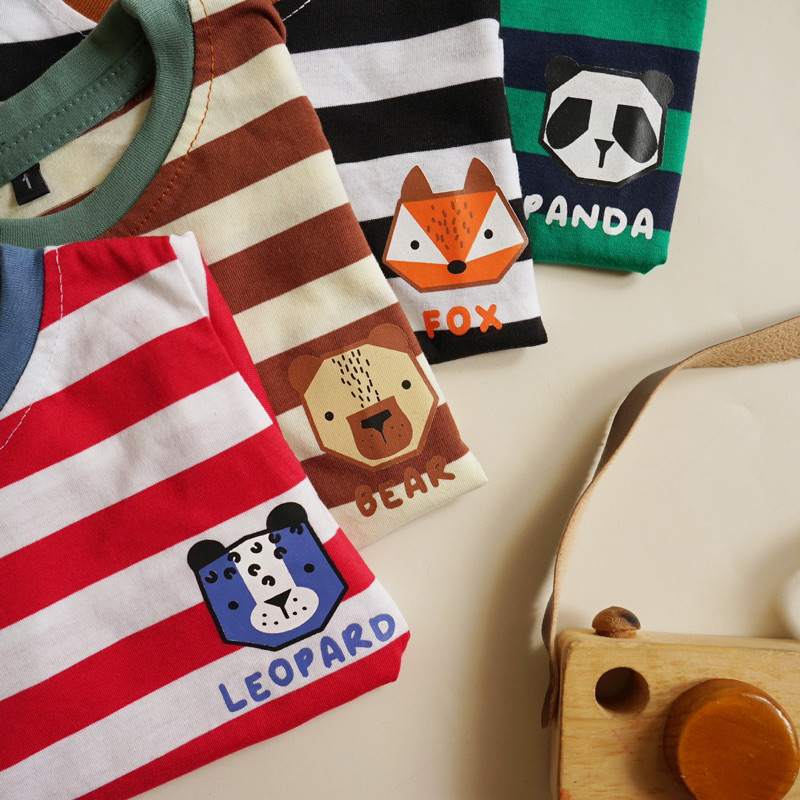 LONG STRIPE ANIMAL Set Anak 6bl-5thn / Setelan Panjang Anak