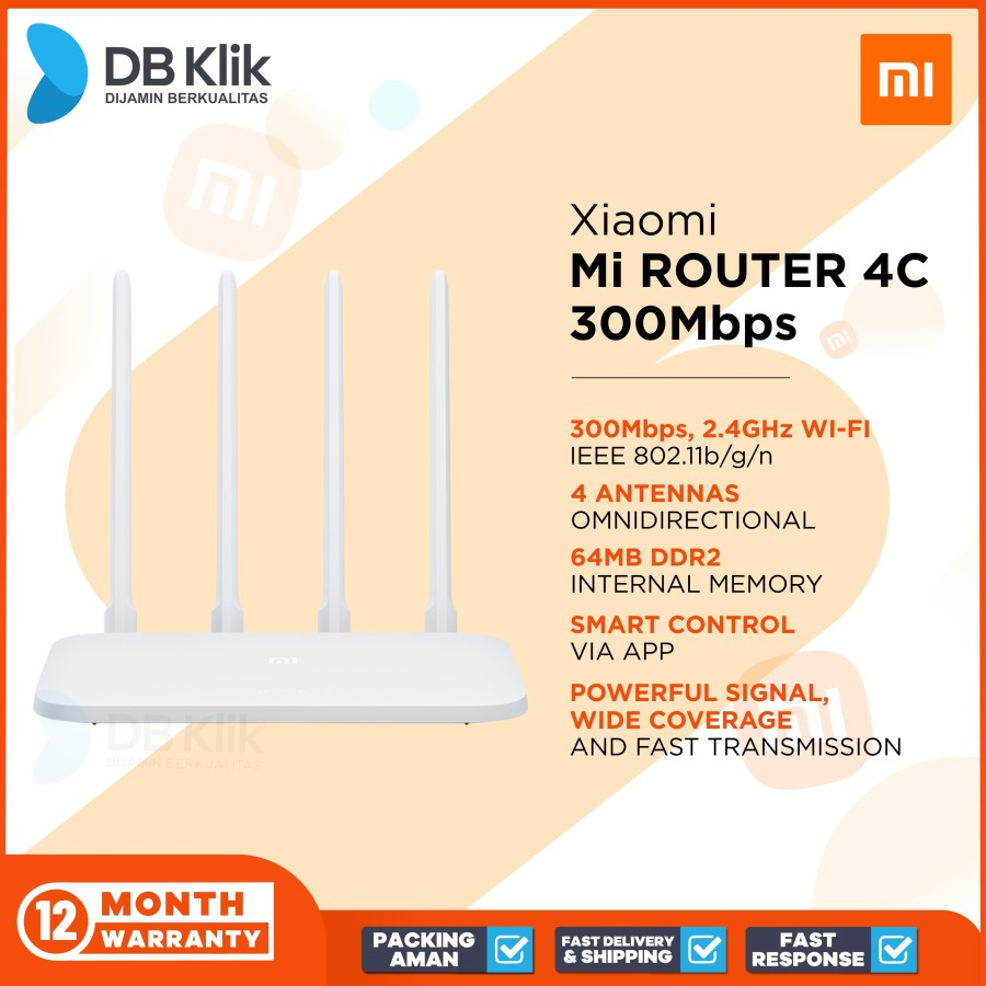 Router Xiaomi Mi 4C 300Mbps ( Xiaomi MI Router 4C )