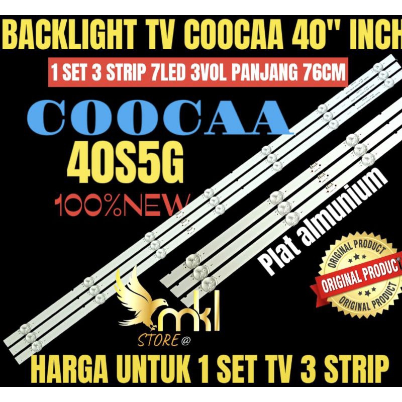 BACKLIGHT TV LED COOCAA 40S5G BACKLIGHT TV LED