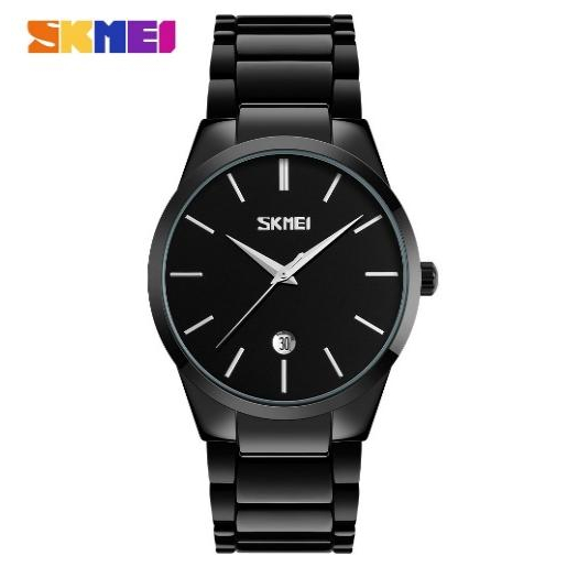 Jam Tangan Pria Skmei 9140 Analog Date Jam Tangan Stainless Steel Analog Original