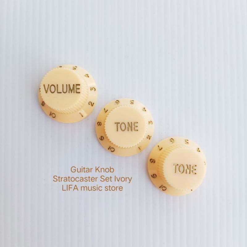 Guitar Knob Stratocaster Set Ivory