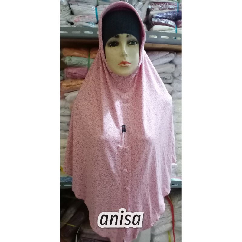 Lulu Hijab Anisa motif bergo instan bahan Stella lembut dan nyaman