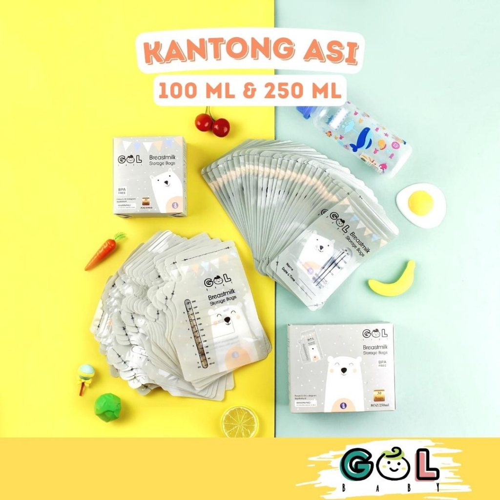 Kantong asi Breast Milk Plastik Asi 100ml dan 250ml Breastmilk Storage Bag BPA FREE / Plastik ASI / Kantong Asip / Air Susu Ibu