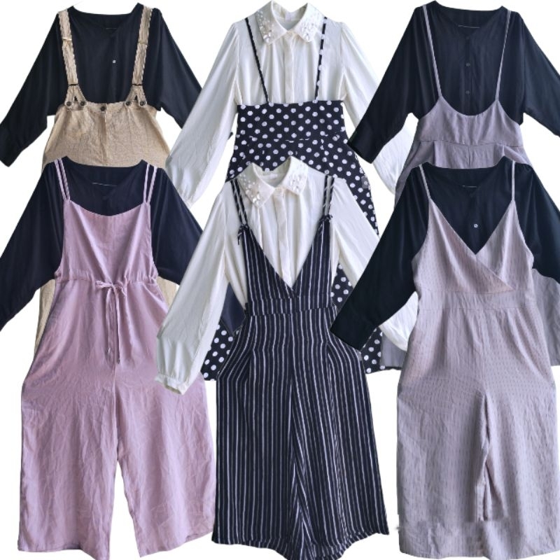 Jumpsuit Kulot Panjang/ Jp Panjang/ Jp Perut/ Jumpsuit Celana/ Overall Celana