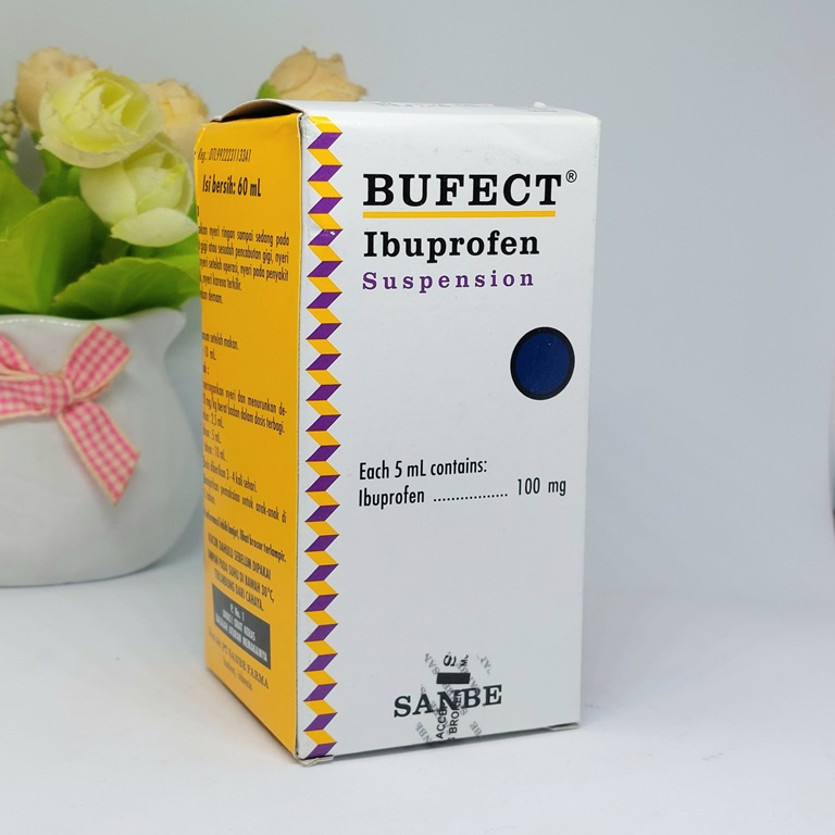 BUFECT IBUPROFEN SUSPENSI 100mg (Obat Pereda Nyeri)