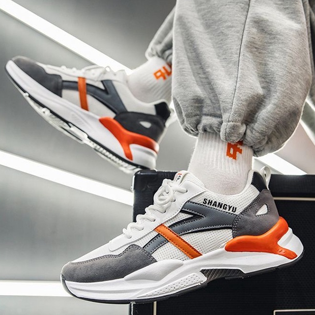 TBIG [COD] Sepatu Sneakers Pria SHANGYU Sepatu Import Pria Sekolah Kuliah Kerja