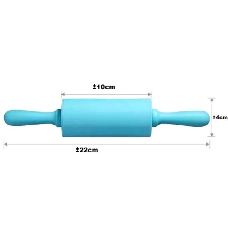 Alat penggiling adonan kue bahan plastik sillicon rol putar pemipih penipis adonan