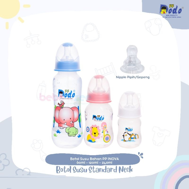 Botol Susu Dodo Inova 125ml (Dot Gepeng)