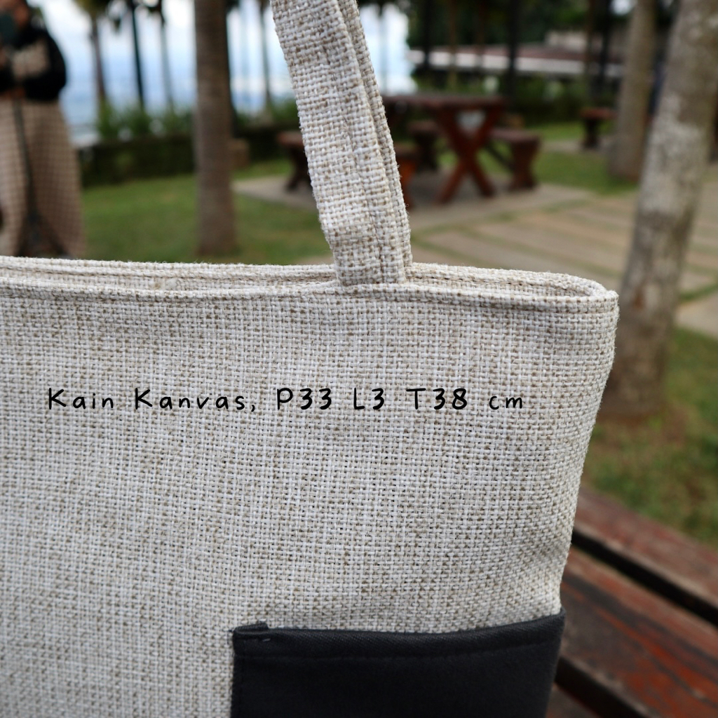 (BISA COD) Tas Tote Bag Totebag Polos MURAH BAHAN kanvas 30x40 cm bisa grosir ready 6 warna favorit