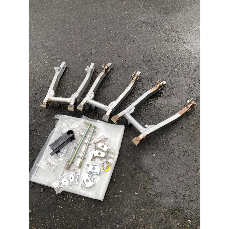 Arm kaze ori baru pnp gl100 cb begel panjang glpro megapro set as roda belakang arm kaze pnp cb gl10