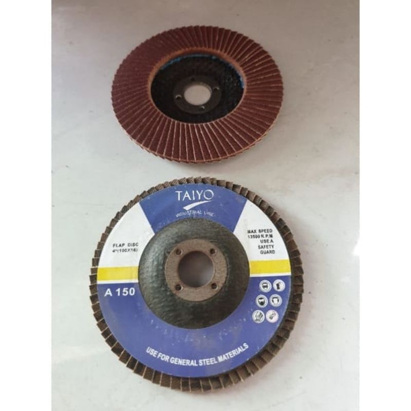 Flap disc mata gerinda amplas susun grit 150 Taiyo
