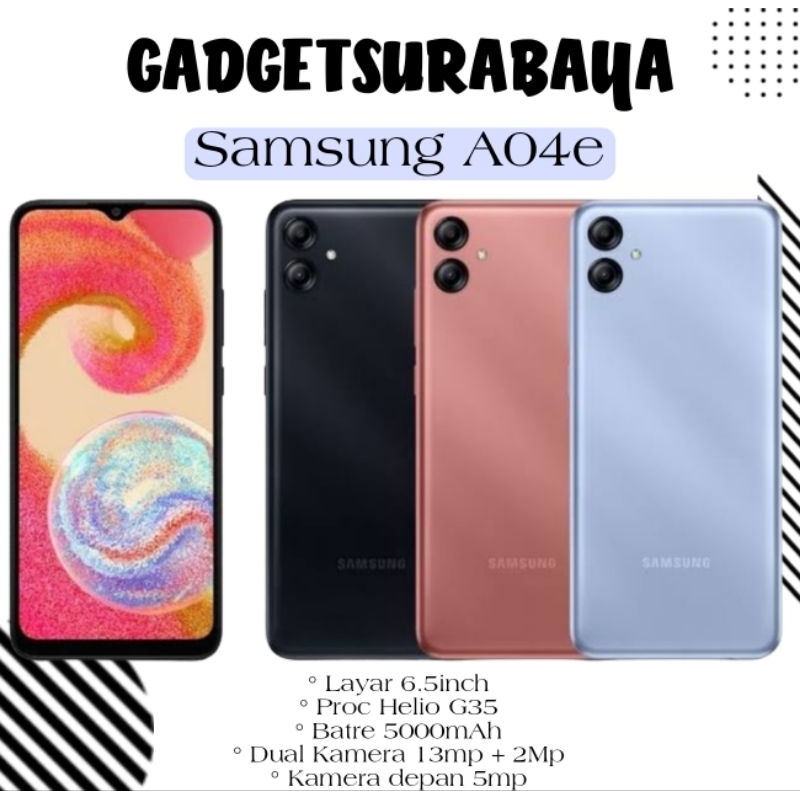 Samsung Galaxy A04e Ram 3GB Internal 32GB Baru Garansi Resmi Samsung