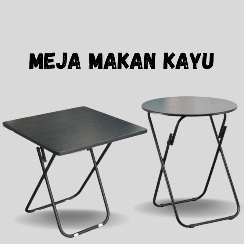 PROMO Meja Makan Minimalis / Meja Makan Lipat Set / Meja Makan Kayu / Meja Portable / Meja Cafe Meja Restoran - ZDZ-THEGREAT88