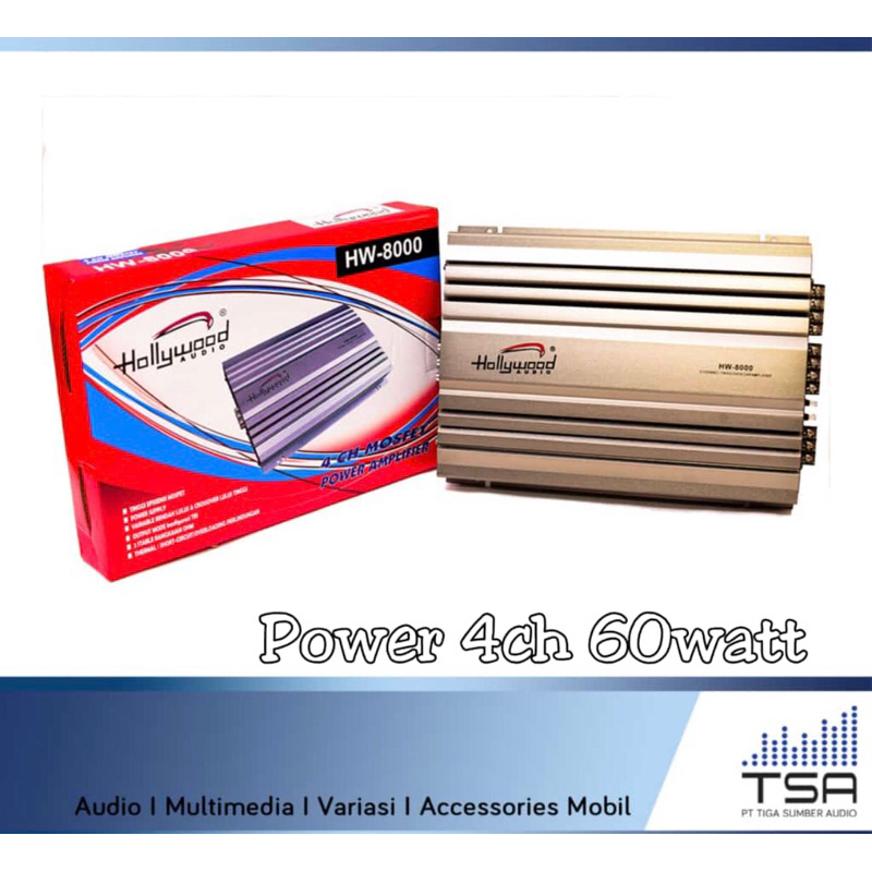 Power 4chanell merk Hollywood hw8800