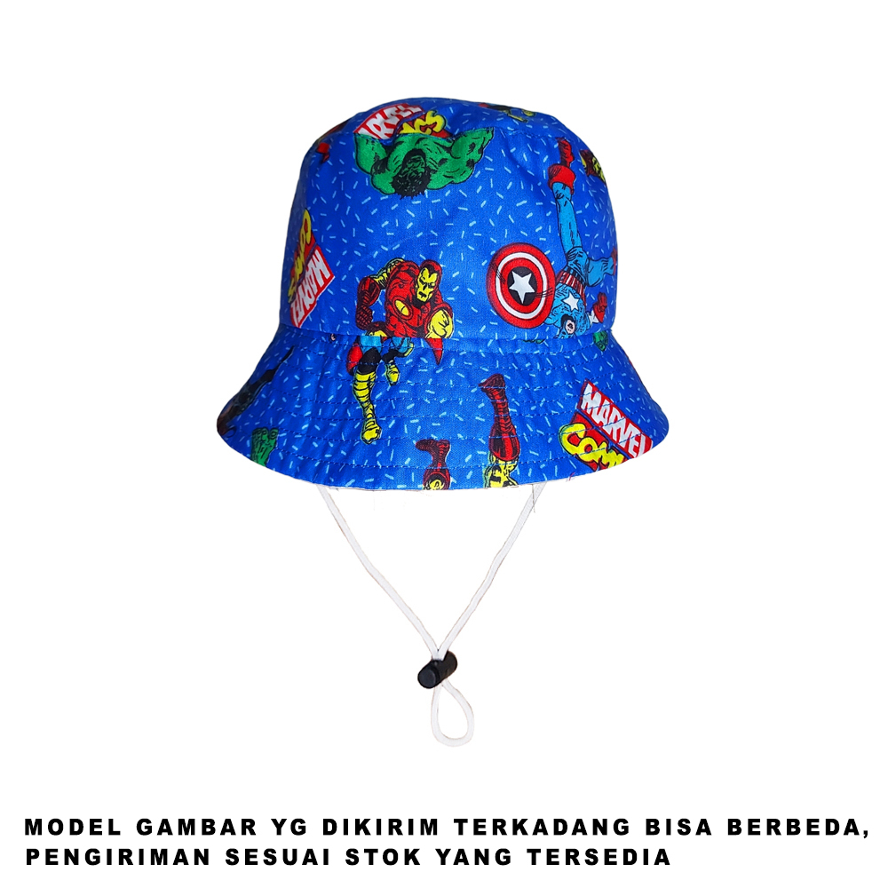 Bucket hat anak / topi bucket anak anak / topi buket / Topi Bucket Anak Tali