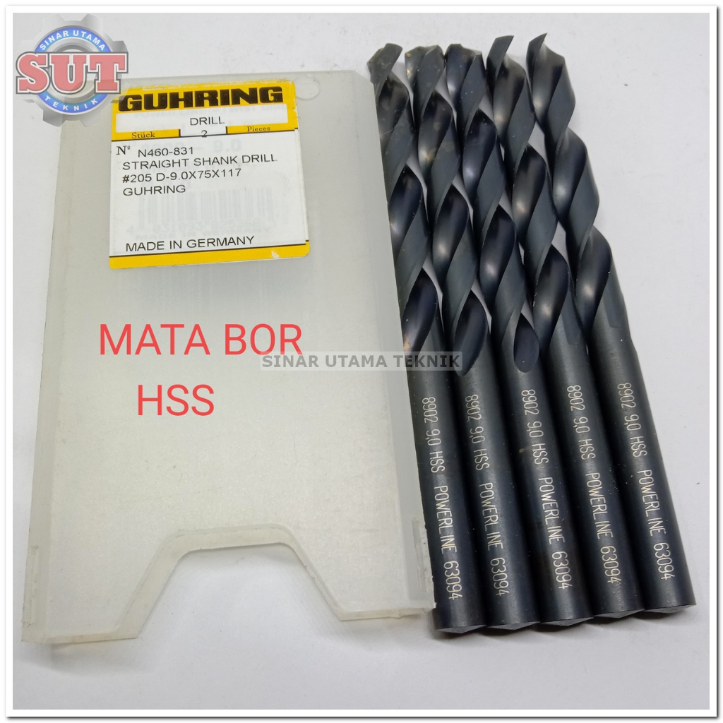 Mata Bor 8mm, Mata bor 8.5mm, Mata bor 9mm hss Mata Bor BESI GUHRING bor 8mm bor 8.5mm bor 9mm