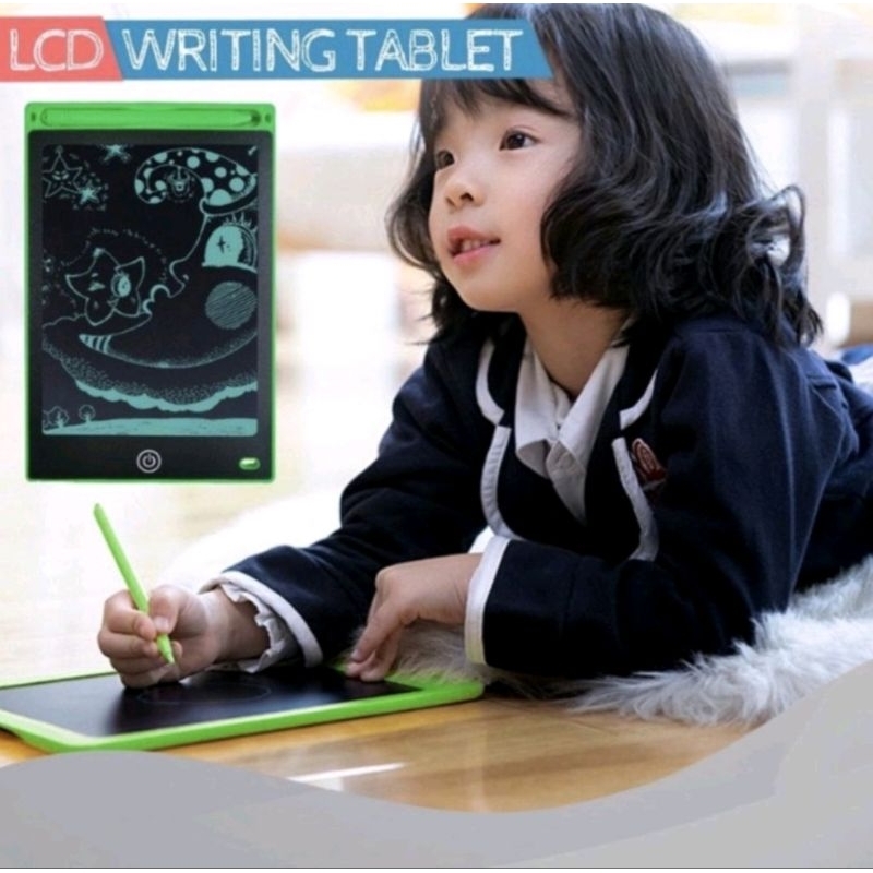 LCD WRITING TABLET 8,5 INCH / DRAWING PAD / PAPAN TULIS ANAK DEWASA DIGITAL