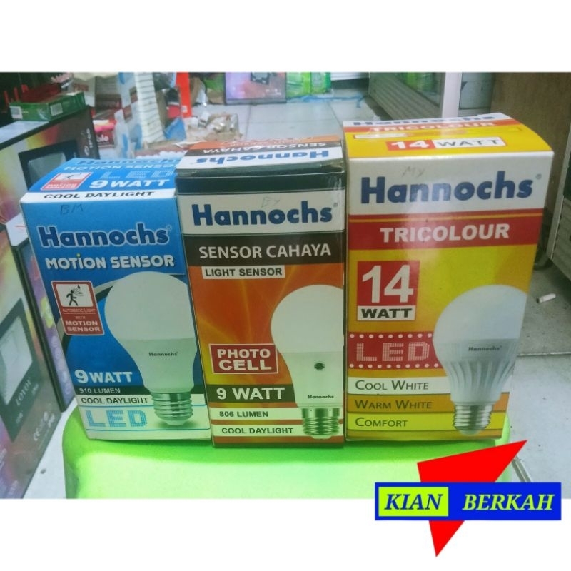 LAMPU HANNOCHS SENSOR GERAK dan SENSOR CAHAYA