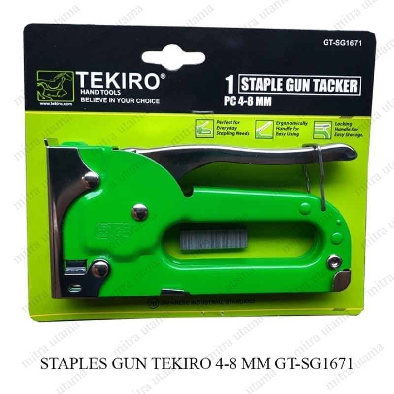 

Staples Gun - Staples Tembak TEKIRO ORIGINAL ( 4-8mm ) GT-SG1671