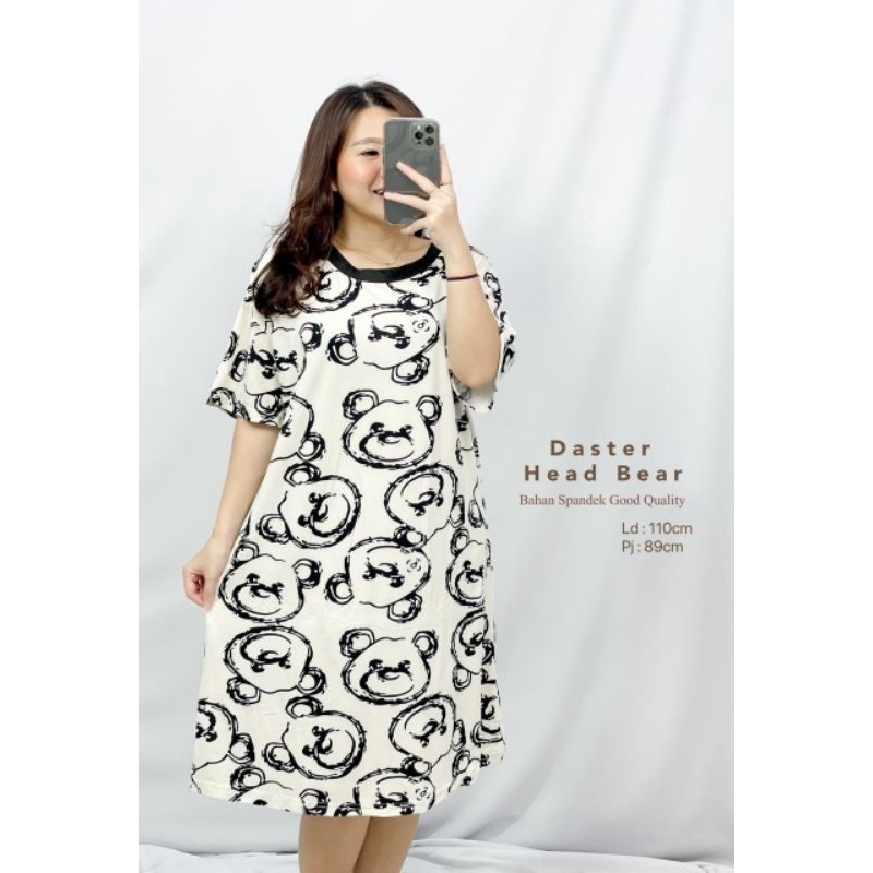 MDLV ~ Baju Tidur Daster Head Bear Good Quality