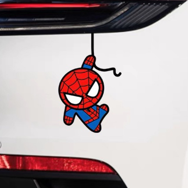 sticker mobil spiderman