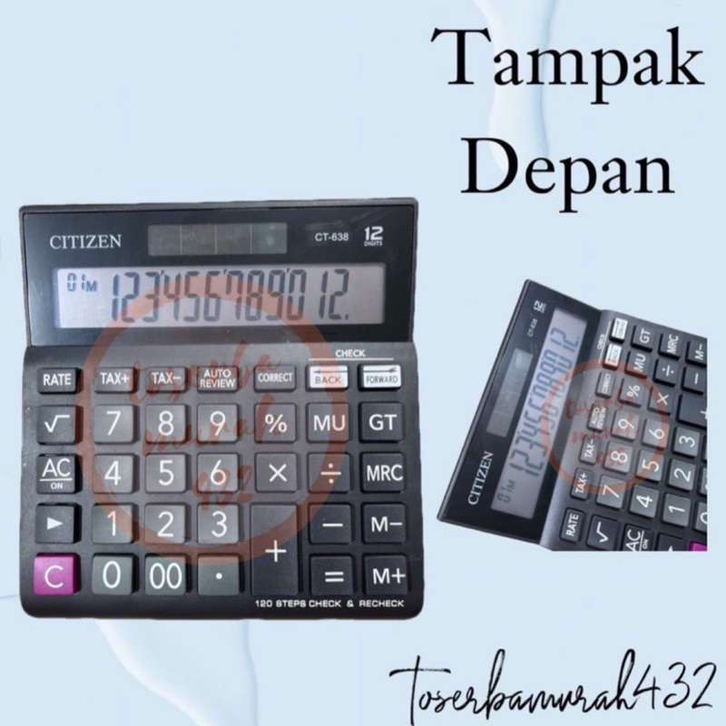 

Kalkulator ct 638 12 digit spesifikasi lengkap check correct auto review