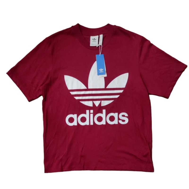 Kaos T-Shirt Oversize adidas Trefoil Big Logo Tag price Second Original