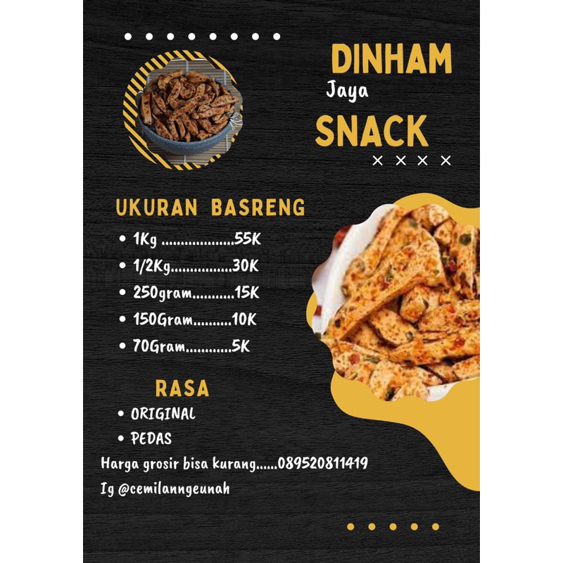

DINHAM JAYA SNACK, BASRENG STIK 1kg