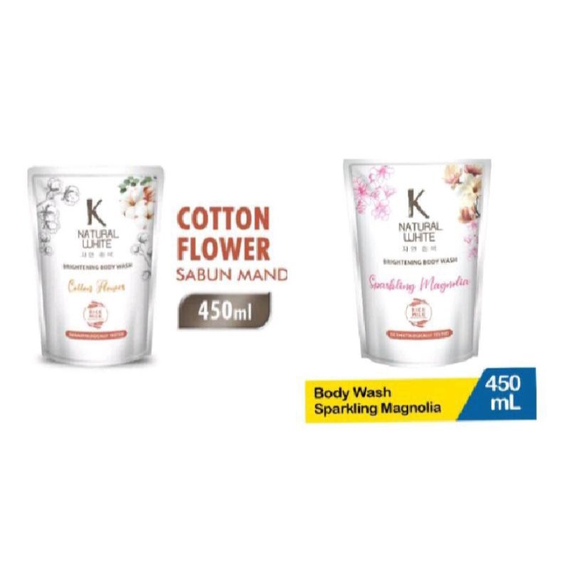 K Natural White Body Wash 450ML