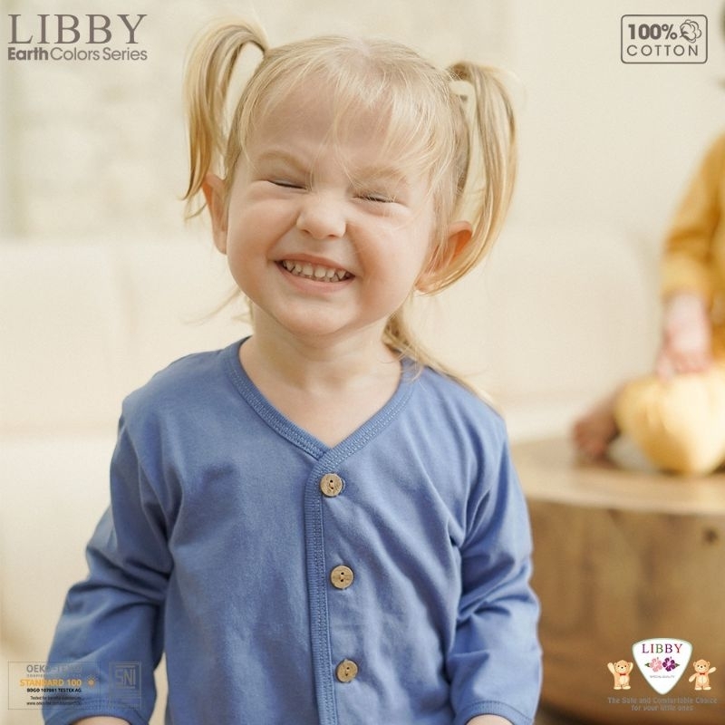 LIBBY COMFY SET - SETELAN PANJANG KANCING DEPAN - SET BAJU LIBBY - SETELAN ANAK