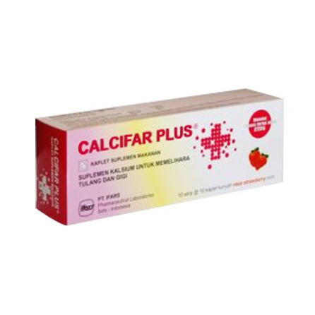 CALCIFAR PLUS KAPLET 1 STRIP @10 KAPLET vitamin tulang