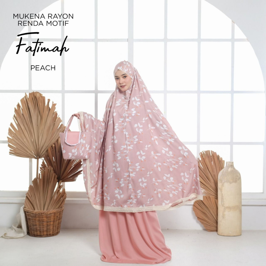 MUKENA TASIK BY PGMT - MUKENA DEWASA RAYON RENDA MOTIF FATIMAH